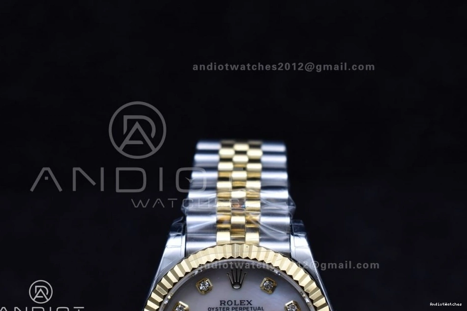 Dial GSF Diamond 542 Bracelet 316L YG MOP 278271 Ladies President 31 DateJust Steel On Colorful 0515